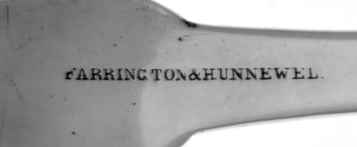 Coin Silver Flatware Tablespoon (Serving Spoon) by Farrington & Hunnewell-3