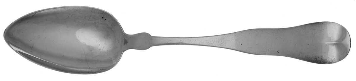 Coin Silver Flatware Tablespoon (Serving Spoon) by Farrington & Hunnewell-1