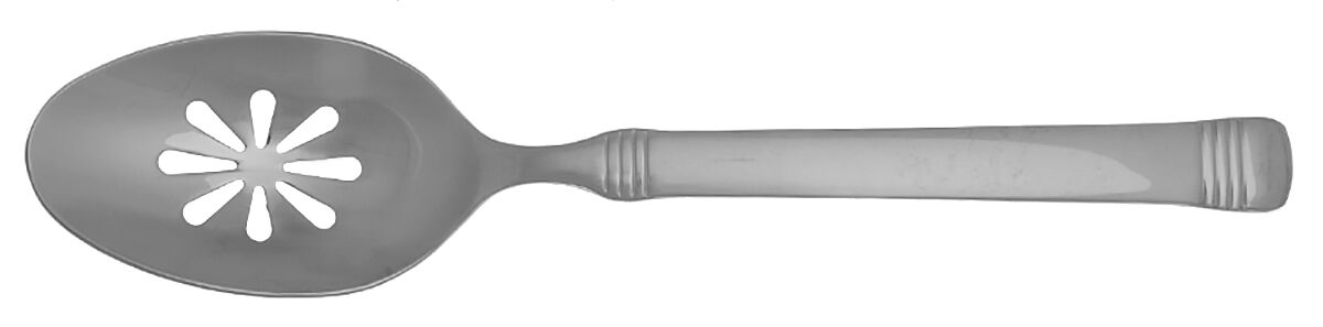 Everyday Bistro Band (Stainless) Pierced Tablespoon (Serving Spoon) by Fitz & Floyd-1