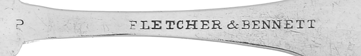 Coin Silver Flatware Master Salt Spoon by Fletcher & Bennett-3