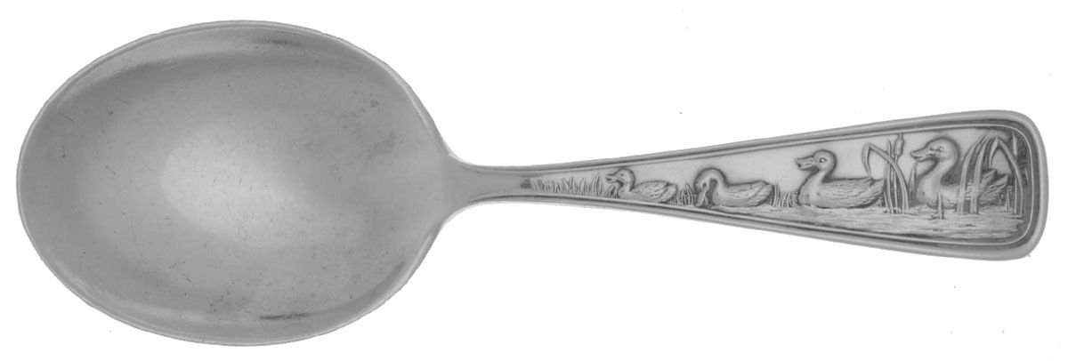 Sterling Flatware Straight Handle Baby Spoon by Fessenden-1