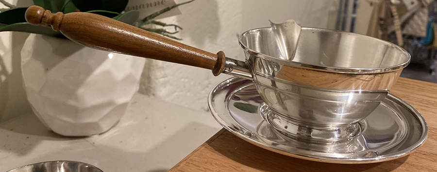 1600 (Sterling, Hollowware) Pipkin & Tray by Frank Whiting-1