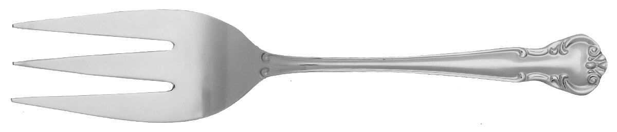 FRW79 (Stainless) Medium Solid Cold Meat Serving Fork by Farberware-1