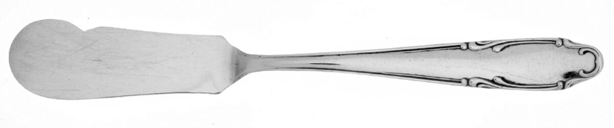 FRV8 (Silverplate) Flat Handle Butter Spreader by Fritz Voos-1