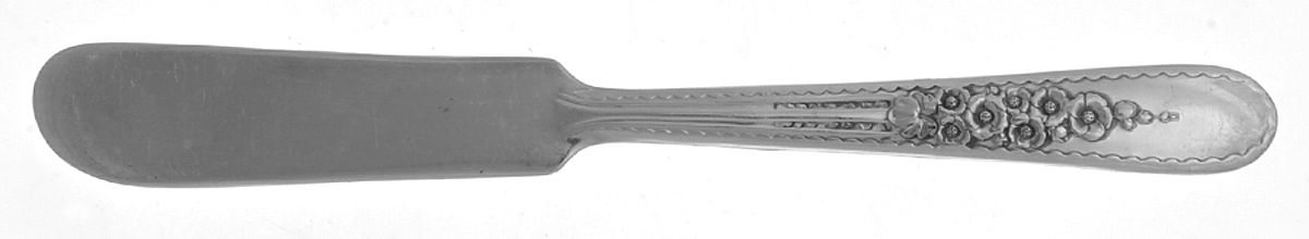 GAS1S (SILVERPLATE) Flat Handle Butter Spreader by Gailstyn-1