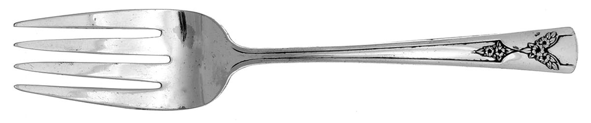 Gailstyn (Silverplate) Medium Solid Cold Meat Serving Fork by Gailstyn-1