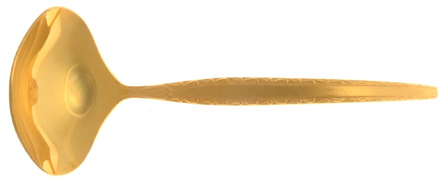 Melody (Gold Electroplate) Solid Gravy Ladle by Grace-1