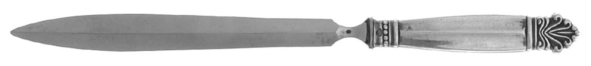 Acanthus (Sterling, 1917) Letter Opener with Stainless Blade by Georg Jensen (Denmark)-1