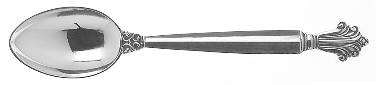 Acanthus (Sterling, 1917) Small Teaspoon by Georg Jensen (Denmark)-1