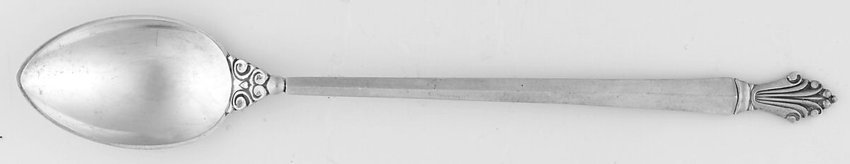 Acanthus (Sterling, 1917) Iced Tea Spoon by Georg Jensen (Denmark)-1