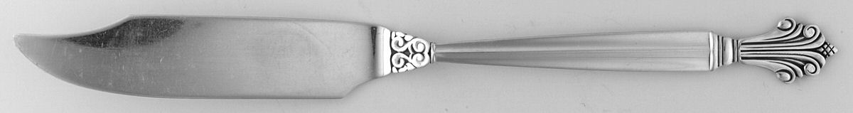 Acanthus (Sterling, 1917) Individual Solid Fish Knife by Georg Jensen (Denmark)-1