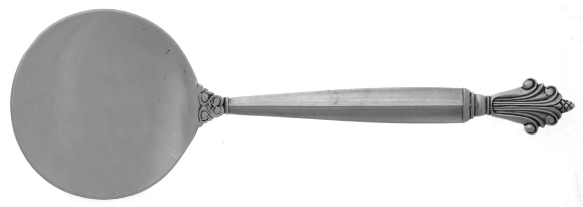 Acanthus (Sterling, 1917) Pastry Server Solid Very Small by Georg Jensen (Denmark)-1