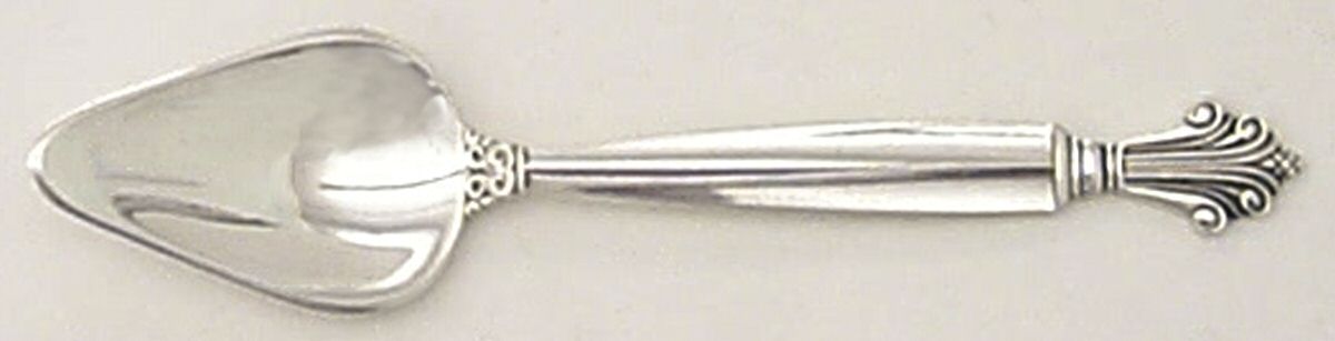 Acanthus (Sterling, 1917) Individual Grapefruit Spoon by Georg Jensen (Denmark)-1