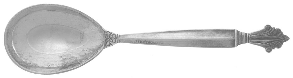 Acanthus (Sterling, 1917) Jam Spoon by Georg Jensen (Denmark)-1