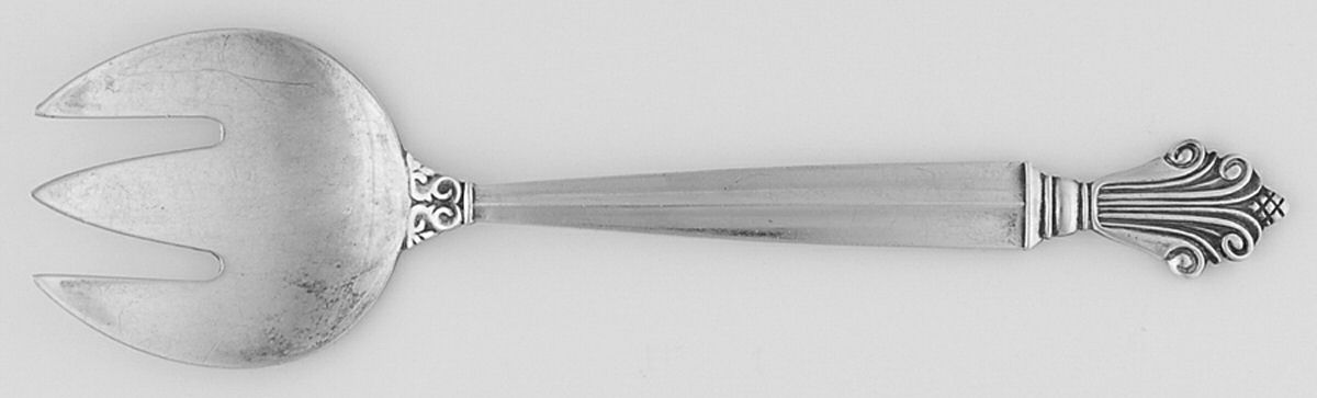 Acanthus (Sterling, 1917) Relish Fork by Georg Jensen (Denmark)-1
