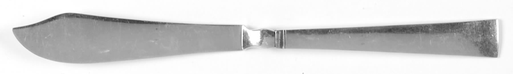 Acadia-Blok (Sterling, 1931) Individual Solid Fish Knife by Georg Jensen (Denmark)-1
