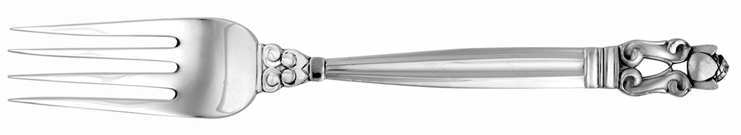 Acorn (Sterling, 1915) Fork by Georg Jensen (Denmark)-1