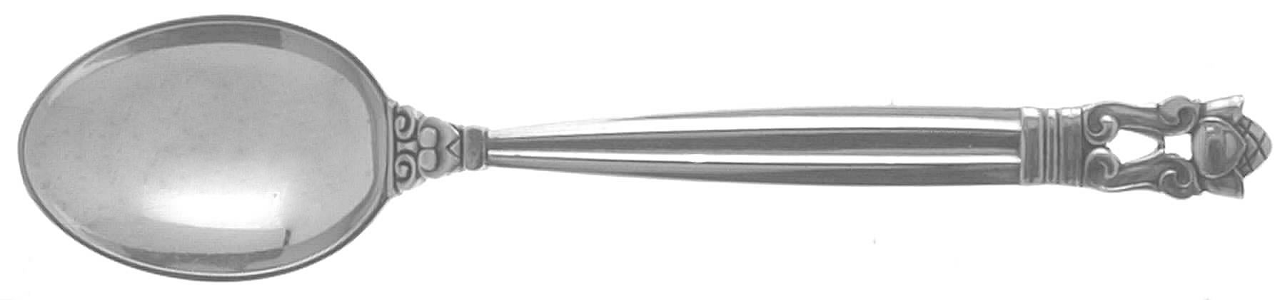 Acorn (Sterling, 1915) Mocha Spoon by Georg Jensen (Denmark)-1