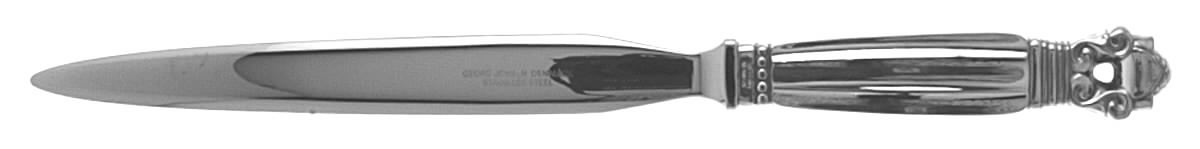 Acorn (Sterling, 1915) Letter Opener with Stainless Blade by Georg Jensen (Denmark)-1