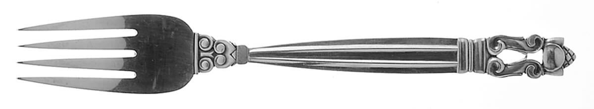 Acorn (Sterling, 1915) Youth Fork by Georg Jensen (Denmark)-1