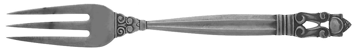 Acorn (Sterling, 1915) Youth Fork by Georg Jensen (Denmark)-1