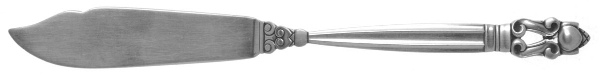 Acorn (Sterling, 1915) Small Individual Solid Fish Knife by Georg Jensen (Denmark)-1