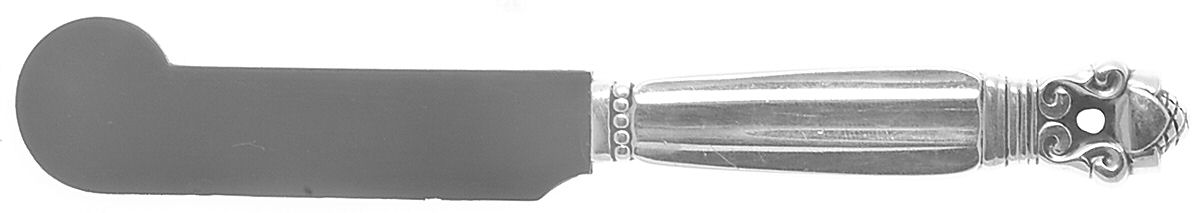 Acorn (Sterling, 1915) Cheese Spreader Horn Blade by Georg Jensen (Denmark)-1