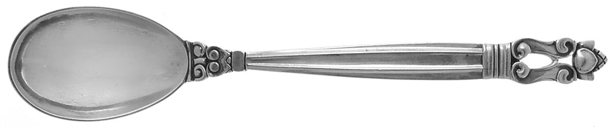 Acorn (Sterling, 1915) Egg Spoon by Georg Jensen (Denmark)-1