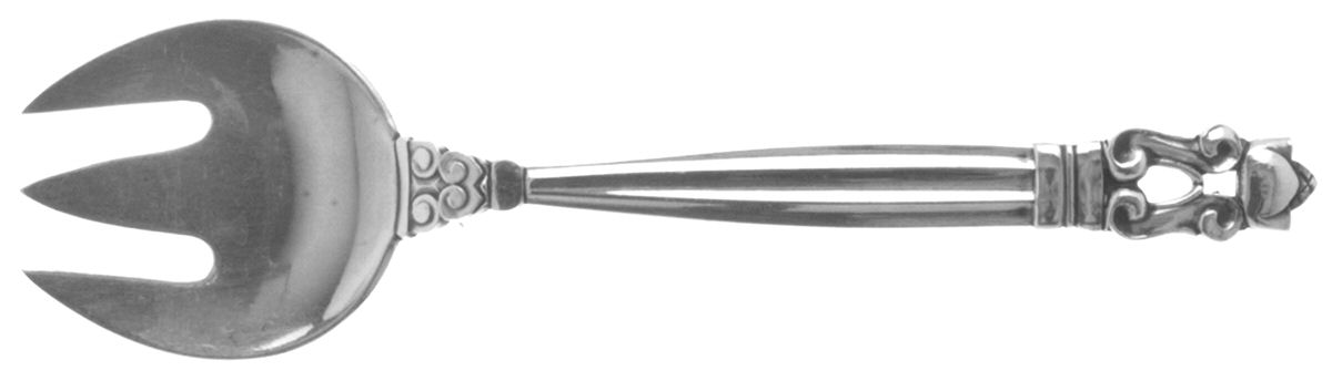 Acorn (Sterling, 1915) Relish Fork by Georg Jensen (Denmark)-1