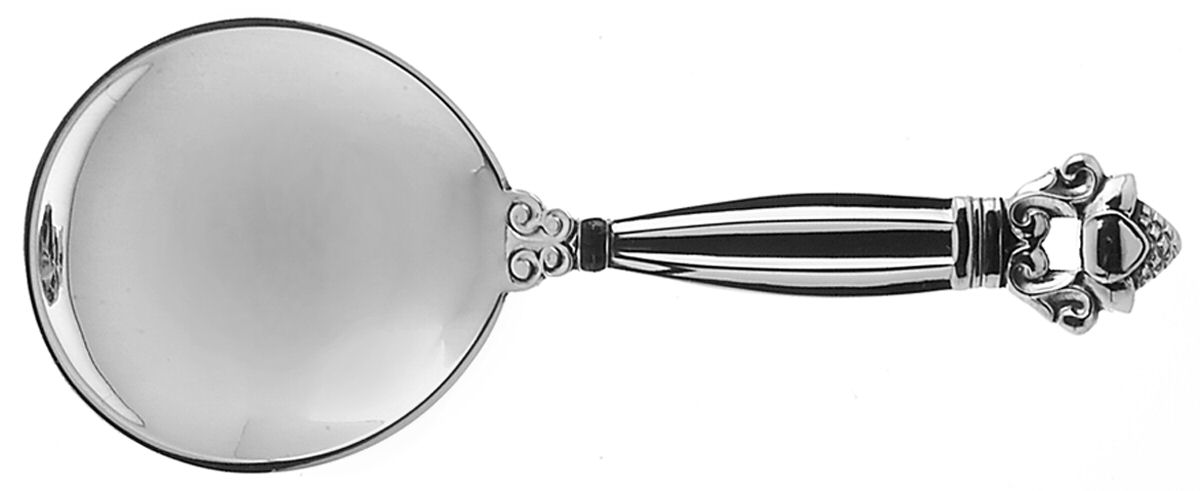Acorn (Sterling, 1915) Sugar Spoon by Georg Jensen (Denmark)-1