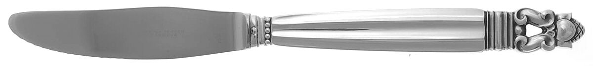 Acorn (Sterling, 1915) Modern Long Handle Luncheon Knife by Georg Jensen (Denmark)-1