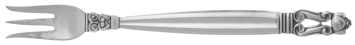 Acorn (Sterling, 1915) Oyster Fork by Georg Jensen (Denmark)-1