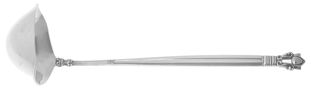Acorn (Sterling, 1915) Ladle-Cream/Solid Piece-Small by Georg Jensen (Denmark)-1