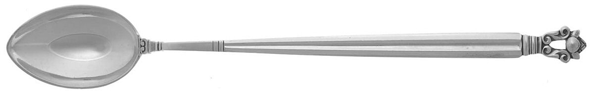 Acorn (Sterling, 1915) Iced Tea Spoon by Georg Jensen (Denmark)-1