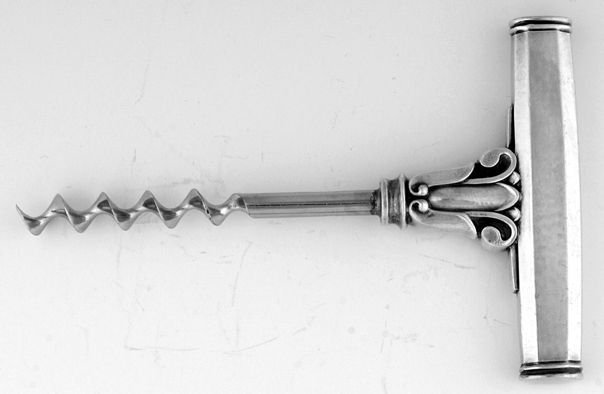 Acorn (Sterling, 1915) Corkscrew by Georg Jensen (Denmark)-1