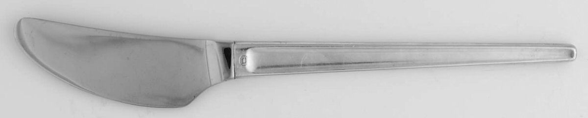 Argo (Sterling) Butter Spreader Hollow Hdl-Paddle/Stainless Blade by Georg Jensen (Denmark)-1