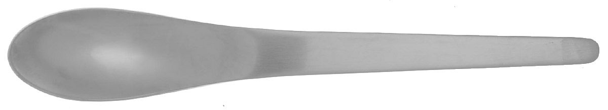 Arne Jacobsen (Stainless, Satin) Dessert/Oval Soup Spoon by Georg Jensen (Denmark)-1