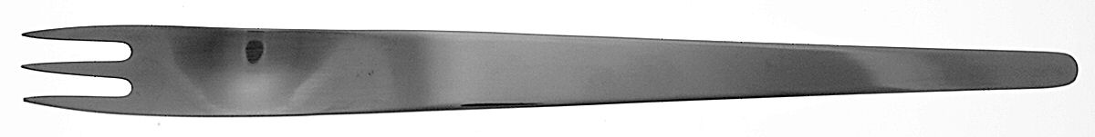 Arne Jacobsen (Stainless, Satin) Solid Serving Fork by Georg Jensen (Denmark)-1