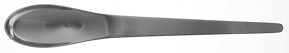 Arne Jacobsen (Stainless, Satin) Solid Serving Spoon by Georg Jensen (Denmark)-1