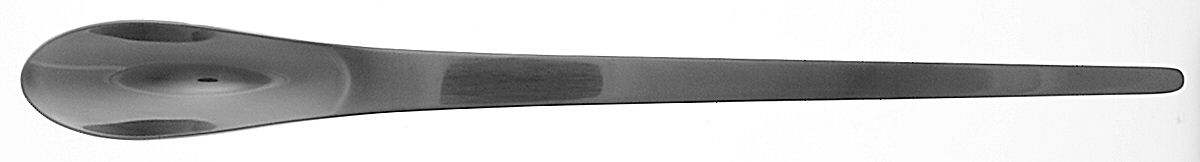Arne Jacobsen (Stainless, Satin) Solid Salad Serving Spoon by Georg Jensen (Denmark)-1
