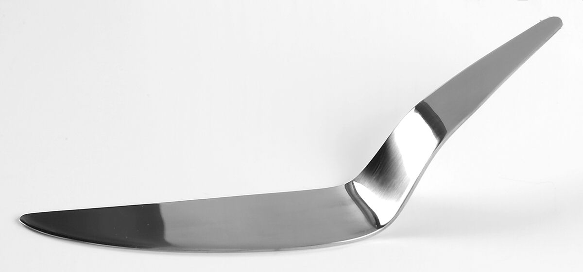 Arne Jacobsen (Stainless, Satin) All Stainless Pie Server by Georg Jensen (Denmark)-1