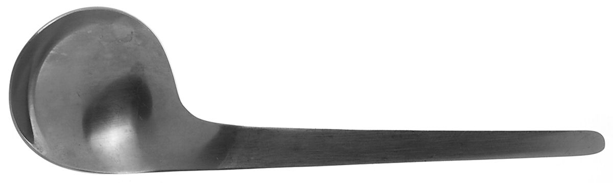 Arne Jacobsen (Stainless, Satin) Round Bowl Soup Spoon (Bouillon) by Georg Jensen (Denmark)-1