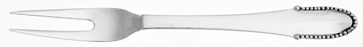 Beaded (Sterling, 1916) Date Fork by Georg Jensen (Denmark)-1