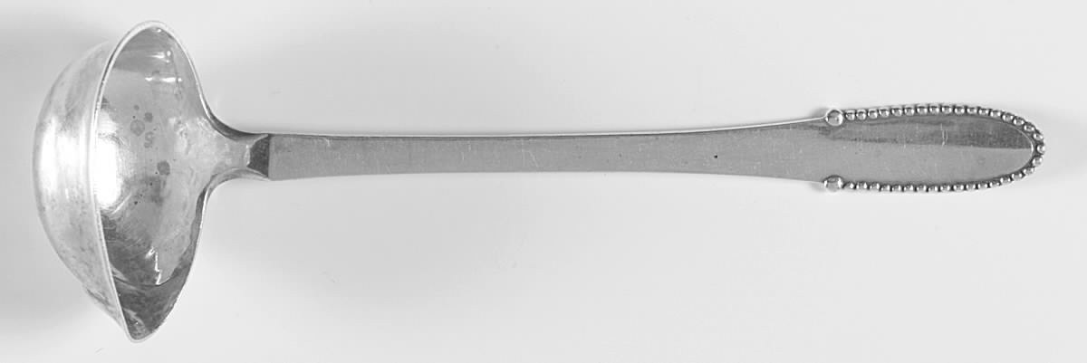 Beaded (Sterling, 1916) Ladle-Cream/Solid Piece-Small by Georg Jensen (Denmark)-1