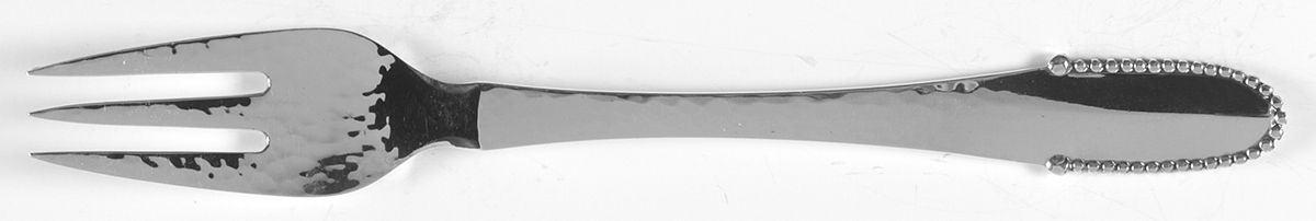 Beaded (Sterling, 1916) Individual Solid Fish Fork by Georg Jensen (Denmark)-1