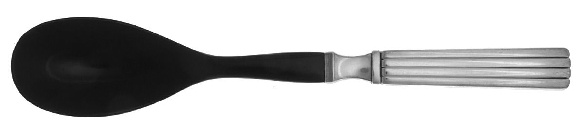 Bernadotte (Sterling, 1939) Salad Serving Spoon with Horn Bowl by Georg Jensen (Denmark)-1