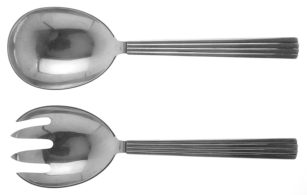 Bernadotte (Sterling, 1939) Large Solid Serving Set by Georg Jensen (Denmark)-1