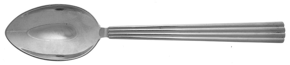Bernadotte (Sterling, 1939) Dessert/Oval Soup Spoon by Georg Jensen (Denmark)-1