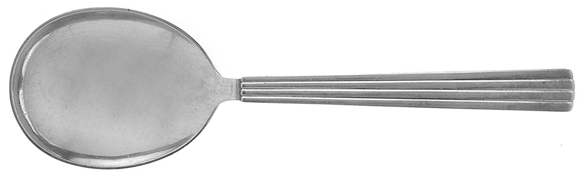 Bernadotte (Sterling, 1939) Small Solid Serving Spoon by Georg Jensen (Denmark)-1