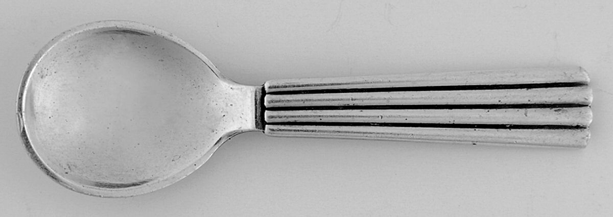 Bernadotte (Sterling, 1939) Individual Salt Spoon by Georg Jensen (Denmark)-1